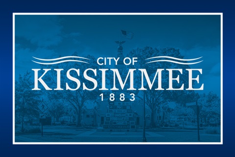 City of Kissimmee logo over a background