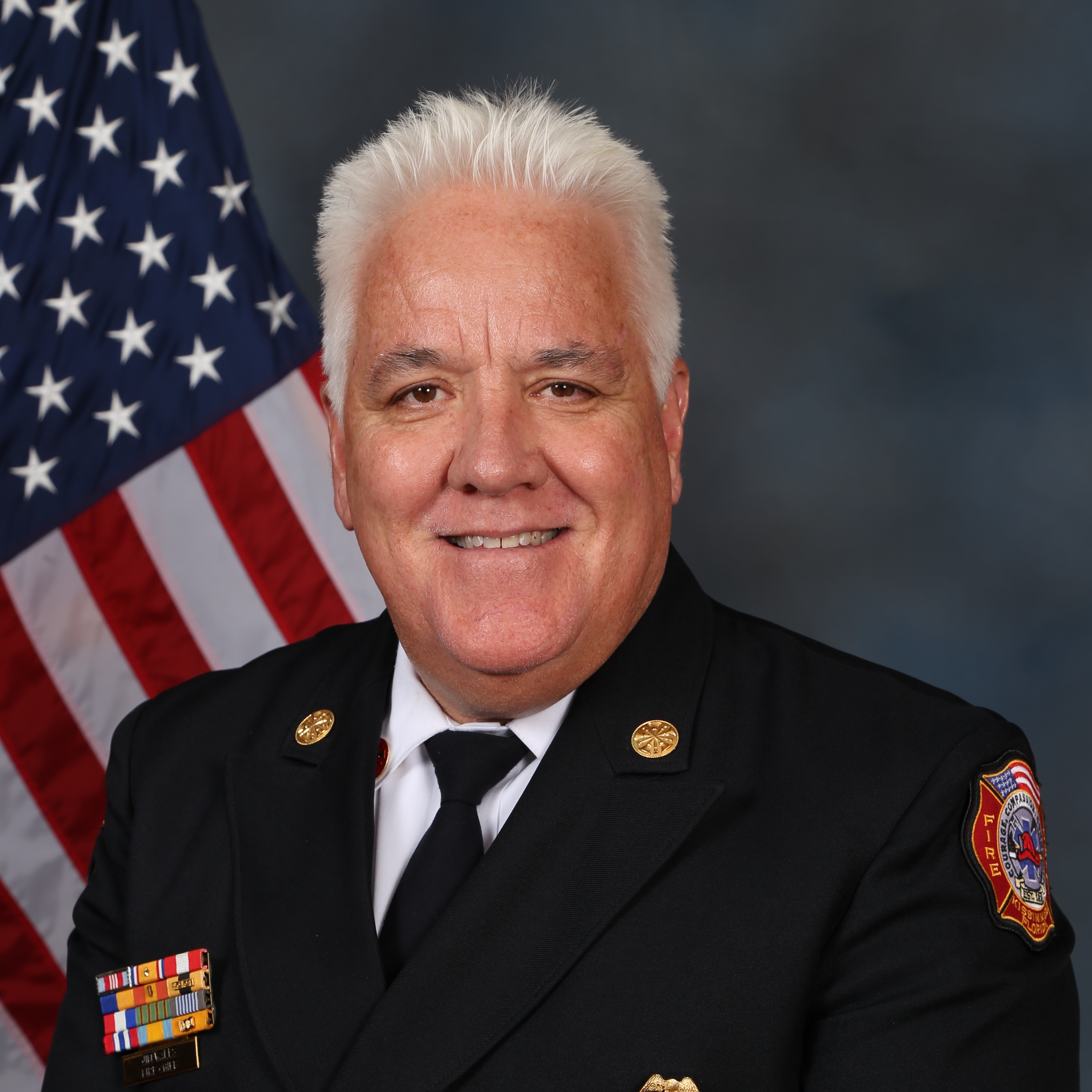 This is photo of Kissimmee Fire Department Fire Chief Jim Walls