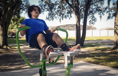 Photo of the fitness trail at Mill Run Park